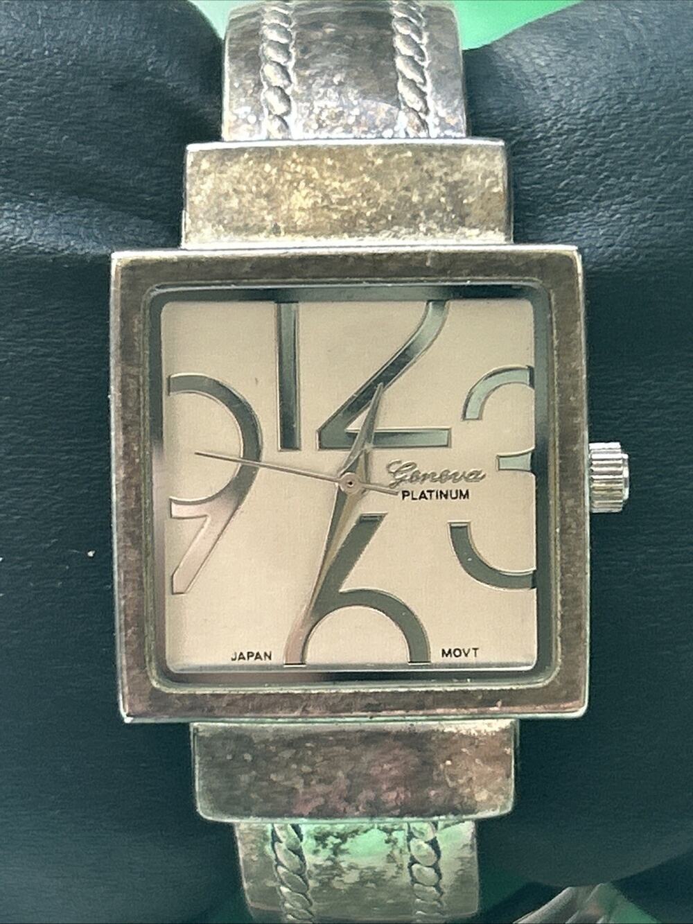 Geneva Platinum Silver Tone Women’s Quartz Watch